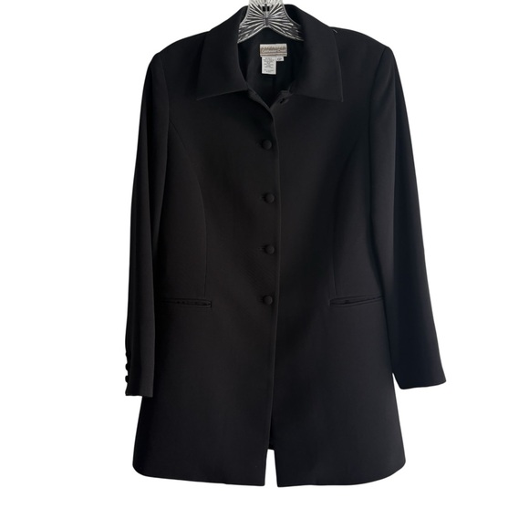 Coldwater Creek Jackets & Blazers - COLDWATER CREEK Long Career Blazer in Classic Black Size 6 PETITE — GORGEOUS!!!!